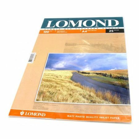 Fotopapir Lomond 0102038 A4 / 100g / m2 / 25l. / Hvid mat / mat til inkjetudskrivning