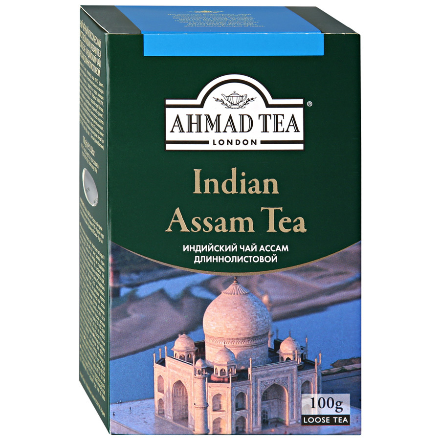 Ahmad Tea Indian Assam Tea sort langbladet te, 100g