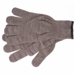 Knitted gloves, acrylic, color: brown, overlock Sibrtech 68653