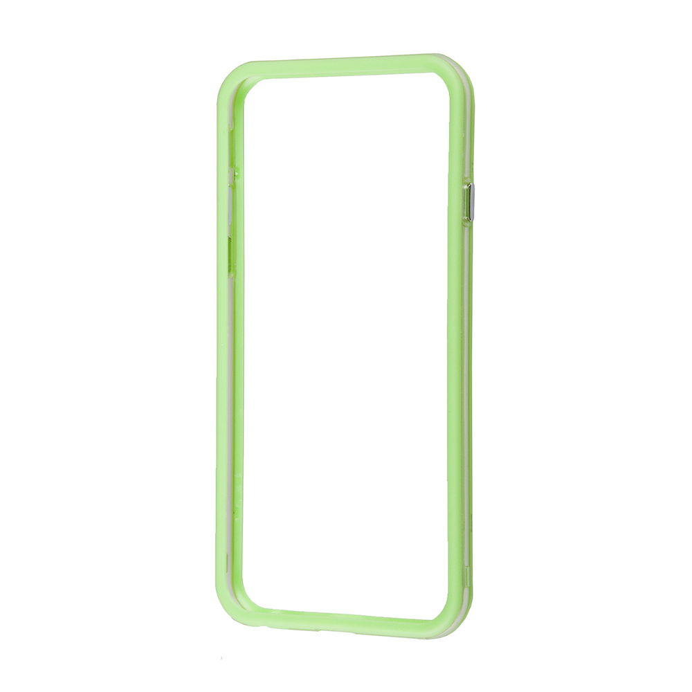 Skal / omslag \ 'LP \' Stötfångare för iPhone 6 / 6s (grön / transparent) blister