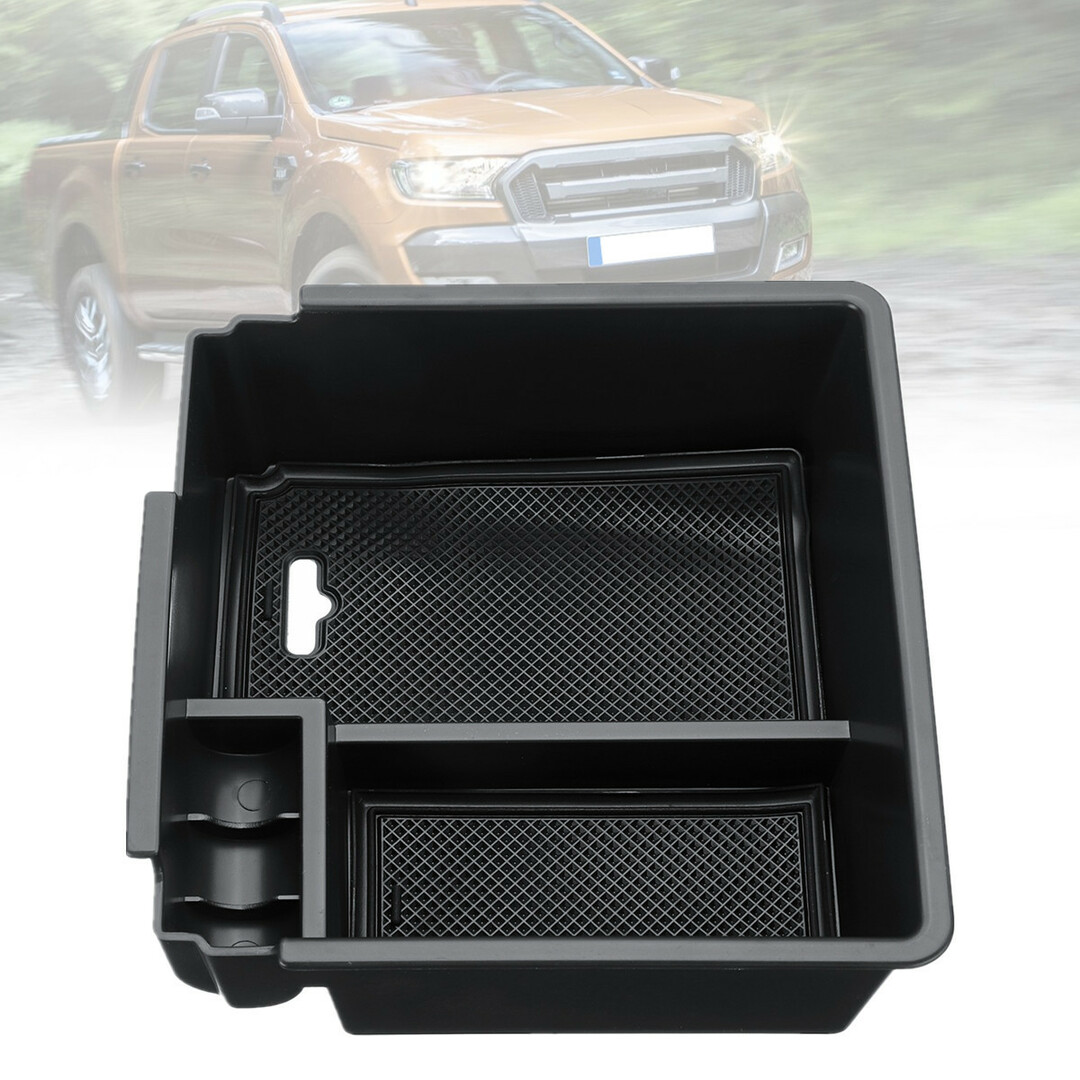 Auto Center Console Armrest Storage Box Glove Rack for Ford Ranger T6 16-18