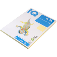 IQ Color blasses Papier, A4, 80 g/m2, 100 Blatt, gelb