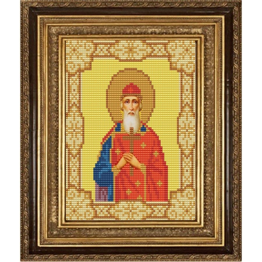Tekenen op stof (kralen) SKATE art. 9111 Heilige Vladimir 15x18 cm