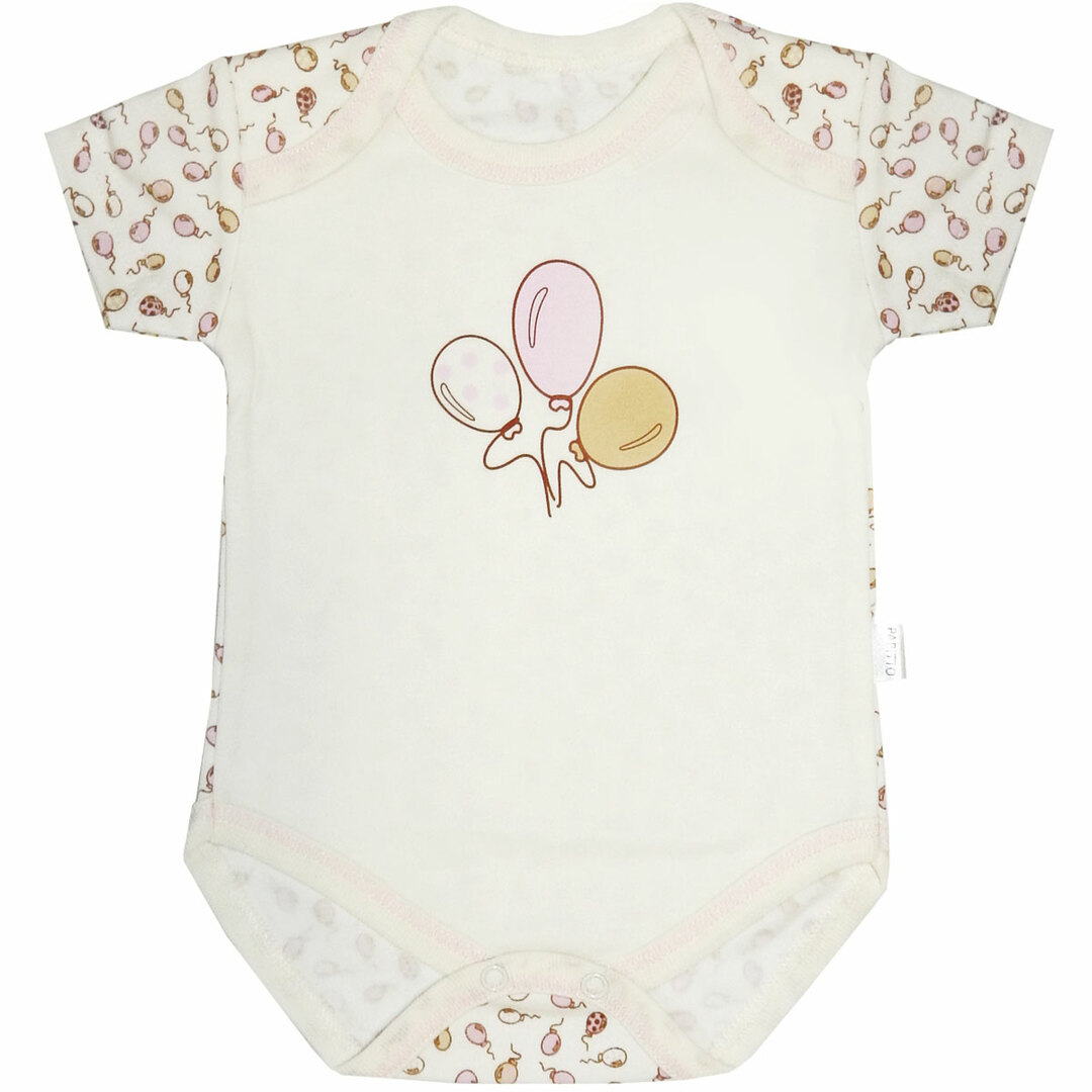 Body Papitto droplet Balloons pink / ecru r.24-80 I430-03