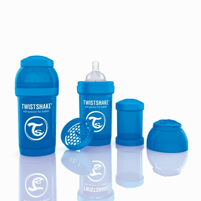 Twistshake Anti-Colic Babyflasche, Blau, 180 ml