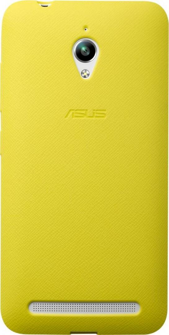 Asus Back Cover för ZenFone GO ZC500TG PF-01 BUMPER CASE Yellow 90XB00RA-BSL3Q0