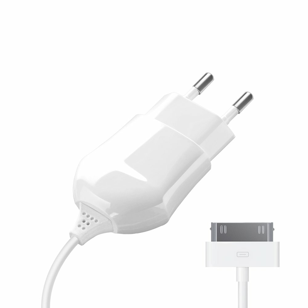 Mains charger Deppa 30-pin for Apple 1A white