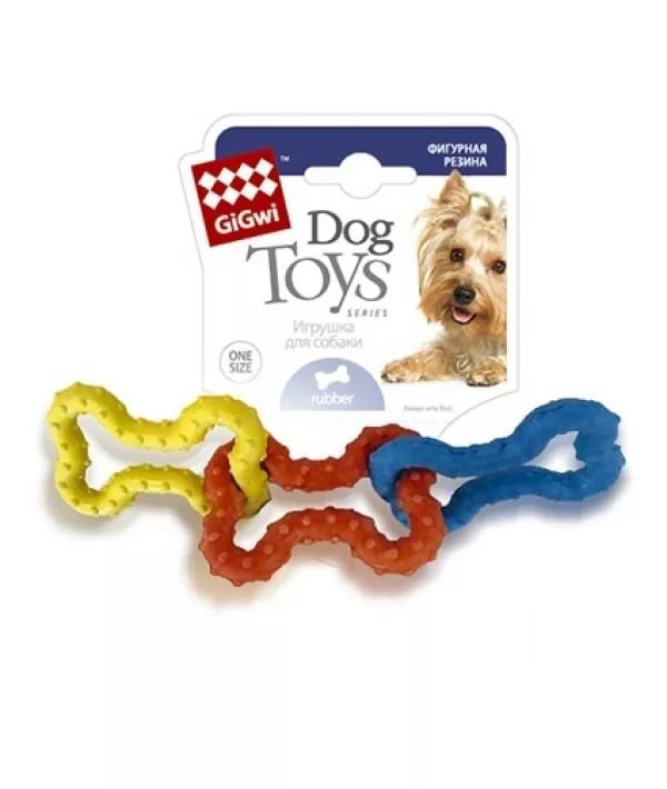 GiGwi šunų žaislas, geltonas, raudonas, mėlynas