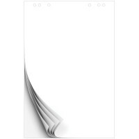 OfficeSpace blädderblock anteckningsbok, 67,5x98 cm, 50 ark, vit