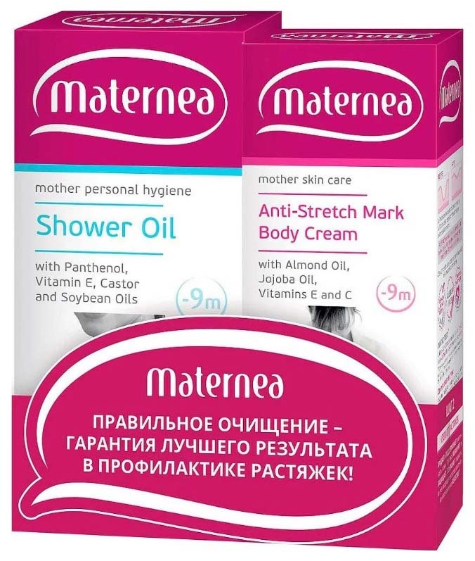 Maternea Darčeková sada Stretch Mark Cream + sprchový olej