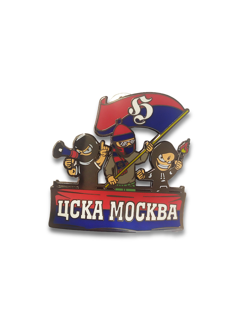Distintivo colecionável fãs do CSKA Moscou