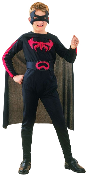 Karnaval kostümü Kardan Adam Batman maskeli E6338-3 yükseklik 140 cm