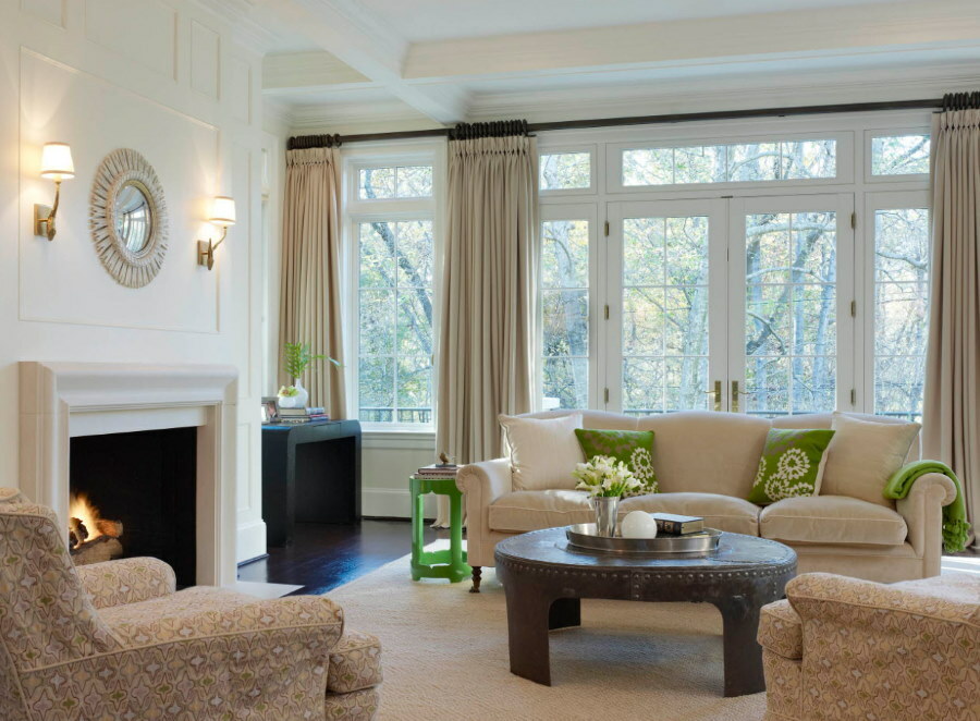 Valg af gardiner til polstrede møbler i stuen