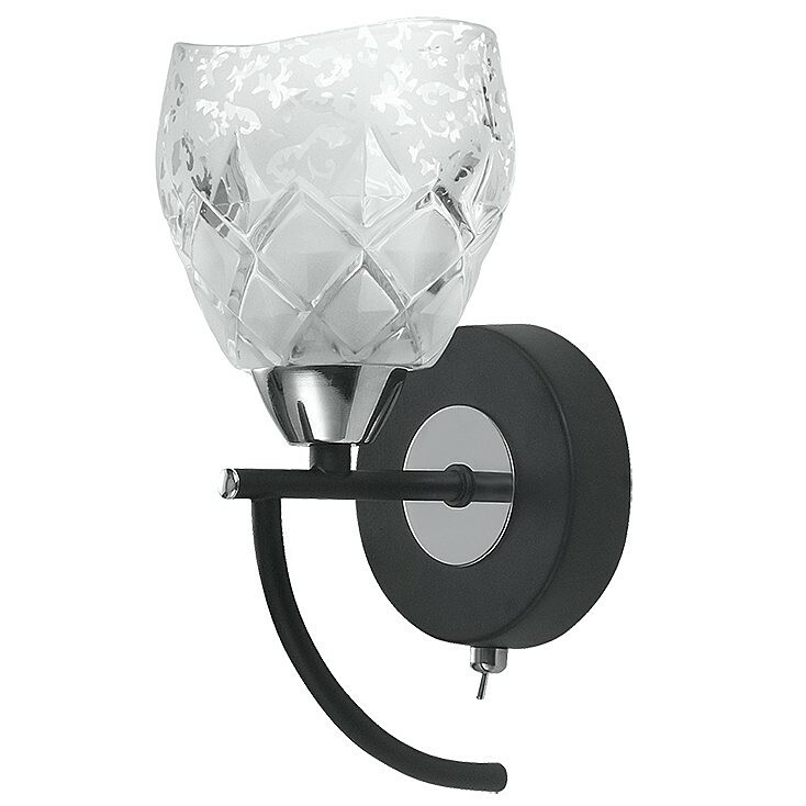 Wandkandelaar ID lamp Clearwater 381 / 1A-Blackchrome