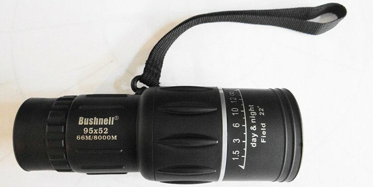 Externally, the Bushnell 95 × 52 monocular looks very solid