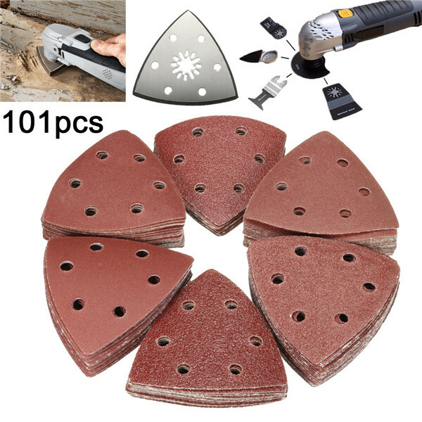 Fogli abrasivi triangolari a grana 60-240 pezzi con piastra per smerigliatrice