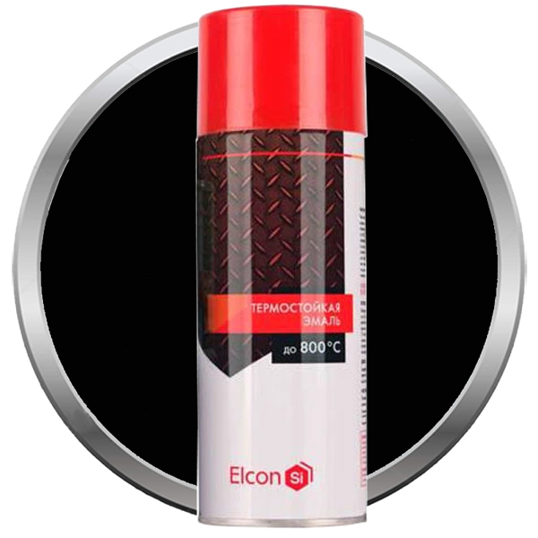 Elcon enamel heat-resistant black 520 ml