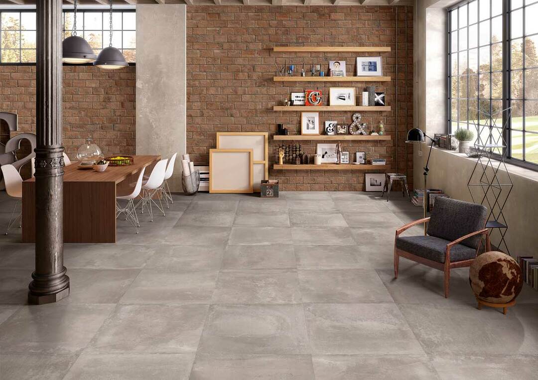 Tiles for the living room on the floor: tiles, porcelain stoneware and others in the interior of the room, photo