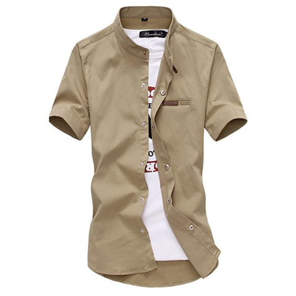 Muška košulja s tregerima Gumbi gore Elastične hlače na tregere Ležerne plus veličine S-3XL