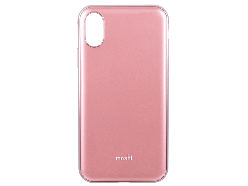 Cover-overlay voor Apple iPhone X / XS Moshi iGlaze zshtl clip-case, plastic