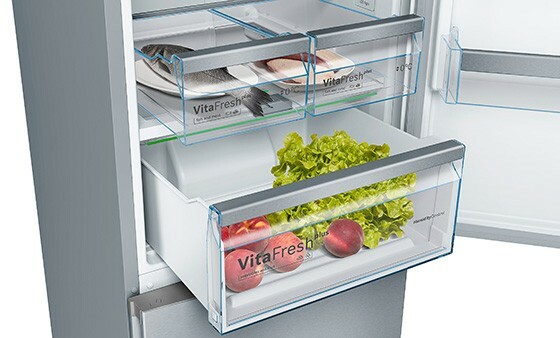 Área mais fria no compartimento da geladeira