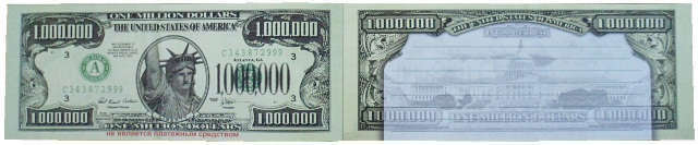 Pacote de bloco de notas de Diploma de souvenir de Filkin $ 1.000.000 NH0000016