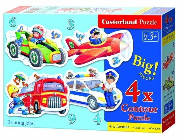 GRA Jigsaw Puzzle Castor Land, Zawody 3 * 4 * 6 * 9el., 16 * 11cm В-005055