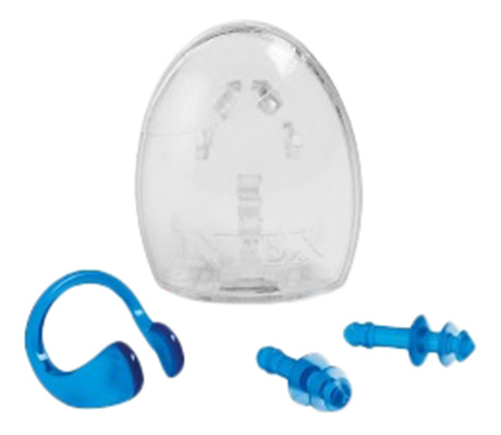 Tampões de ouvido - clipe nasal azul INTEX C55609