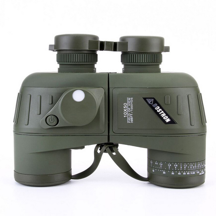 ZIYOUHU 10x50 HD Marine Telescope Binoculars FMC 131 / 1000m com Compass Camping Travel