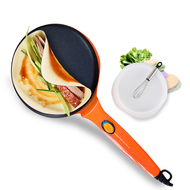 Inch Non-stick Electric Crepe Maker Power Switch on Pan Handle