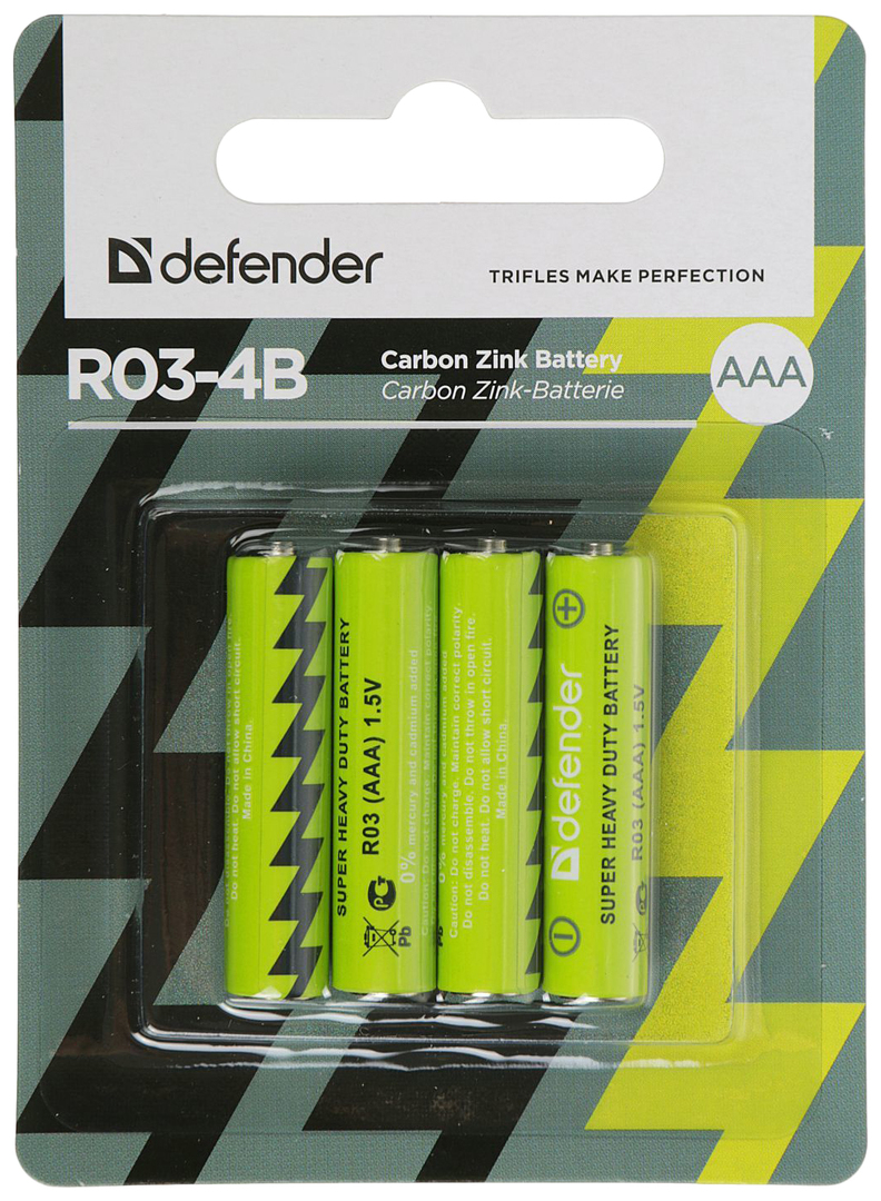 Accu Defender R03-4B 56102 4 stuks