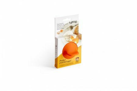 Lekue pocherad maker form, rund, orange