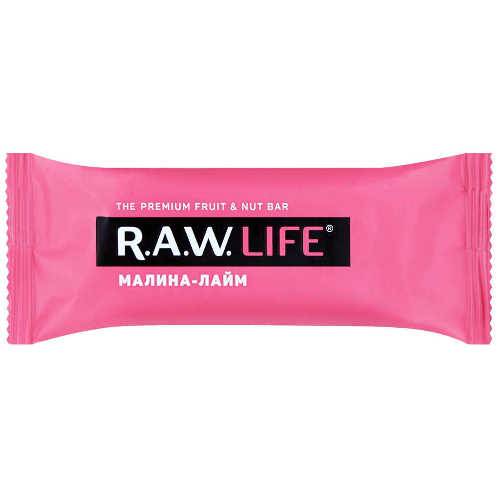 Raw Life Nut-Fruit Bar Hindbær-Lime 47g