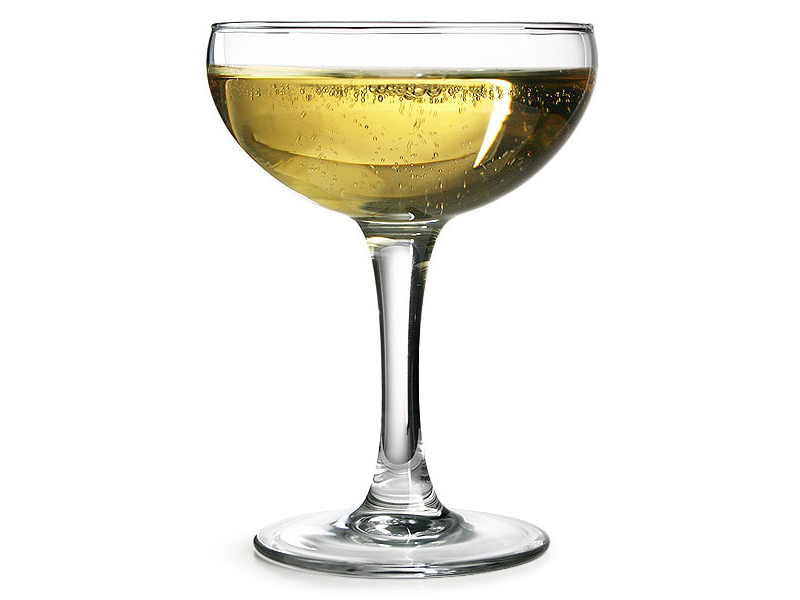 Varianter av champagneglass: typer, formål, innredning