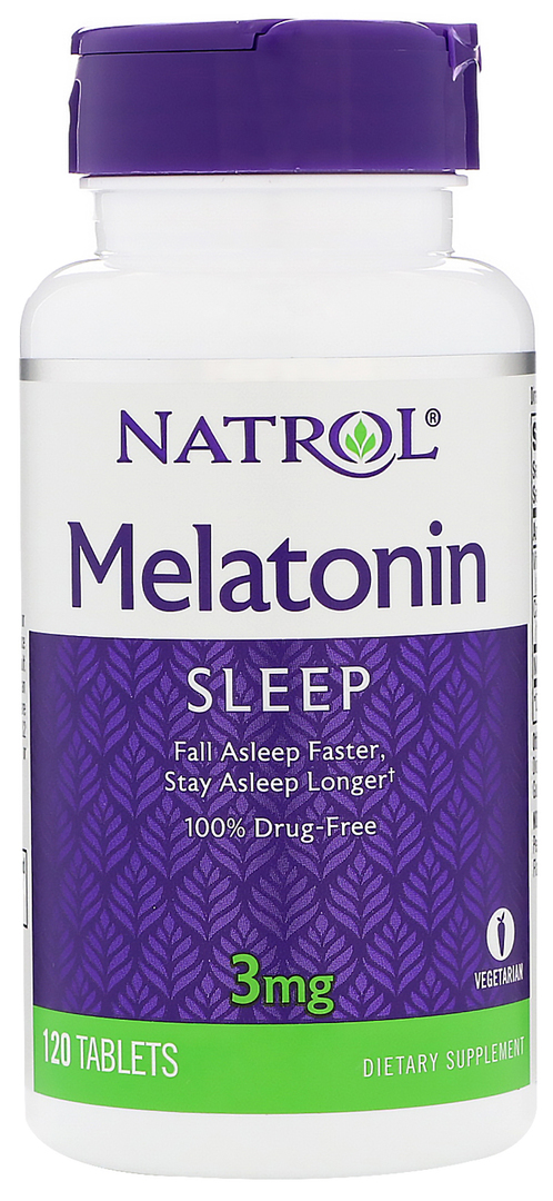 Natrol Melatonin Sleep Supplement 120 tab. naturlig