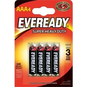 Batterij ENERGIZER Eveready SUPER R03 AAA (4 stuks) 1,5V