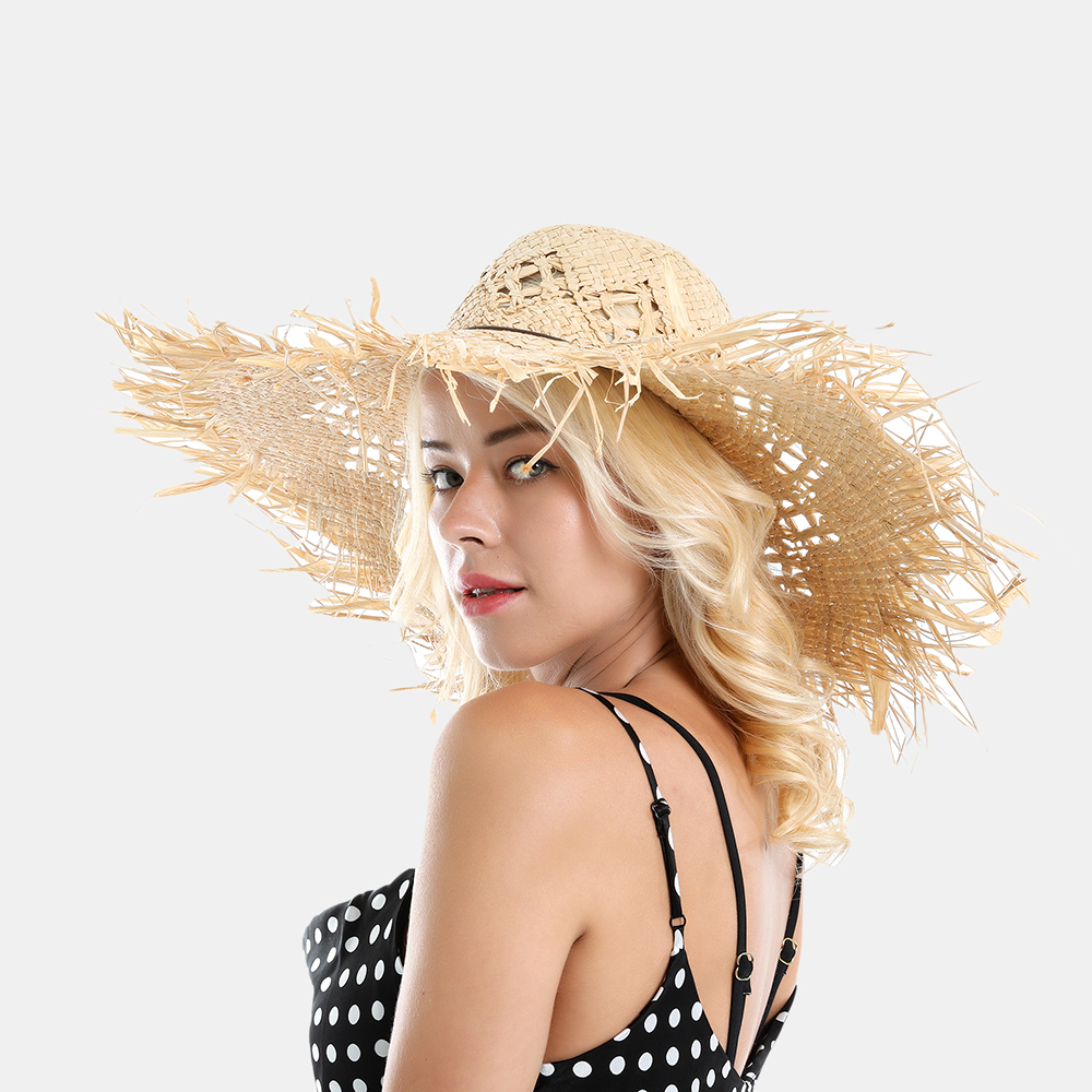 Rope Straw Bow Hat