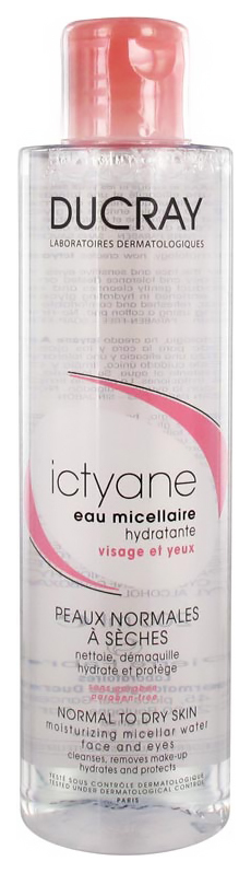 Micelārais ūdens Ducray Ictyane Eau Micellaire Hydratante 200 ml