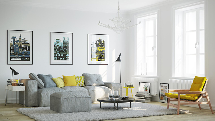 El estilo escandinavo de los muebles es lacónico y funcional.