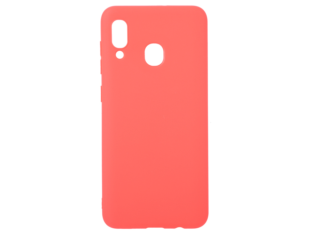 Deppa gelio spalvos dėklas, skirtas „Samsung Galaxy A30 / A20 (2019)“, raudonas