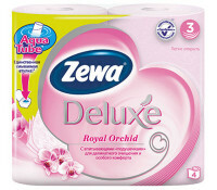 Zewa Deluxe toilet paper, three-layer, 4 rolls (orchid)