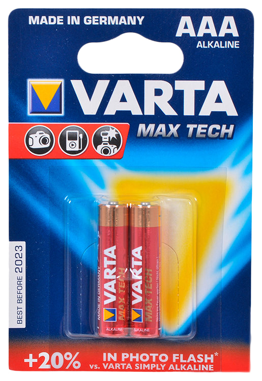 Batería Varta MAX Tech LR03-4BL 2 piezas
