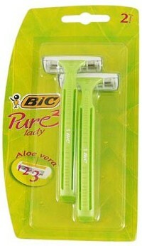 Disposable razors for women BIC Lady pure 3 with three blades, 2 pieces