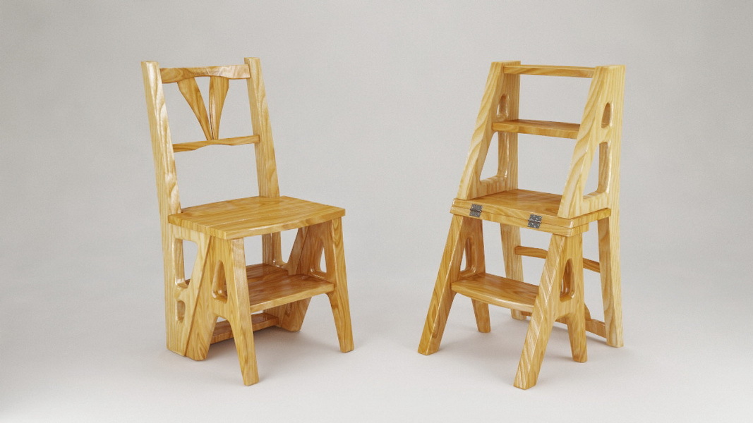 Transformator krzesło drewniane dla dzieci