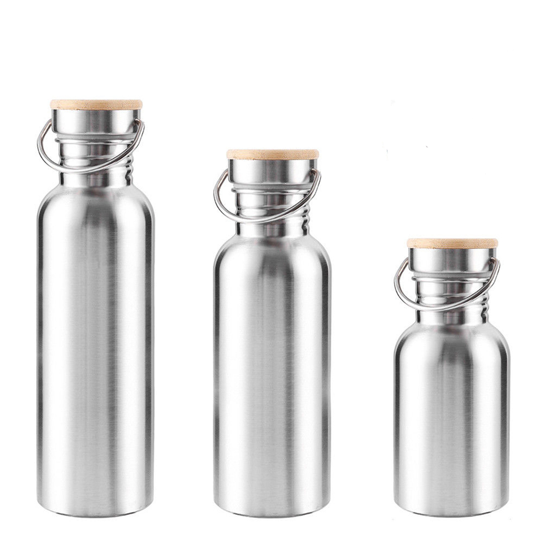  500ML 750ML Paslanmaz Çelik Vakum Şişesi Geniş Ağızlı İçme Suyu Sporları Su Isıtıcısı BPA içermez