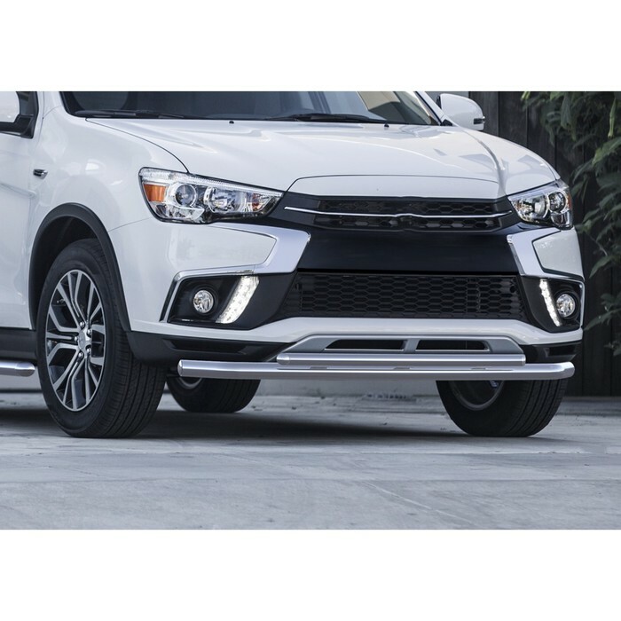 Front bumper protection d57 + d42 Rival for Mitsubishi ASX I restyling 2017-, R.4013.001