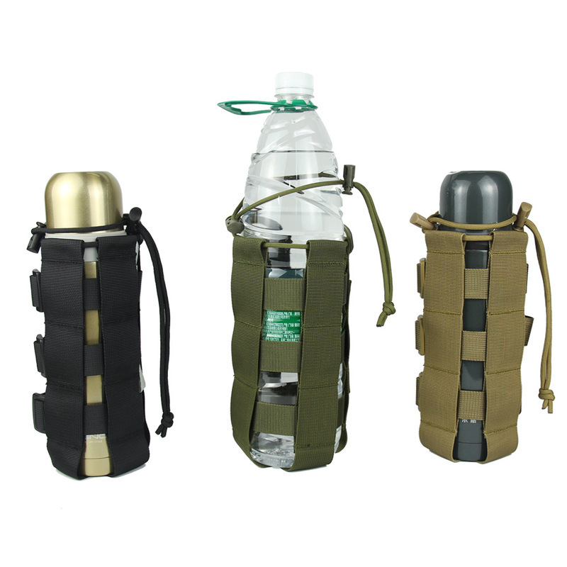  AC019 500 / 2500ml Water Bottle Bag Camping Hiking Tactical Kettle Cover Portable Storage Cup Bag