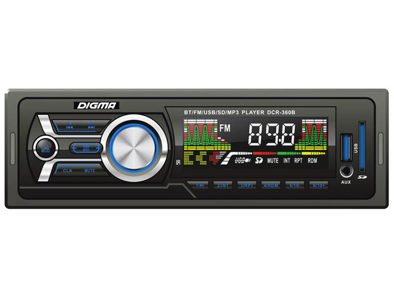 Radio de coche DIGMA DCR-360B