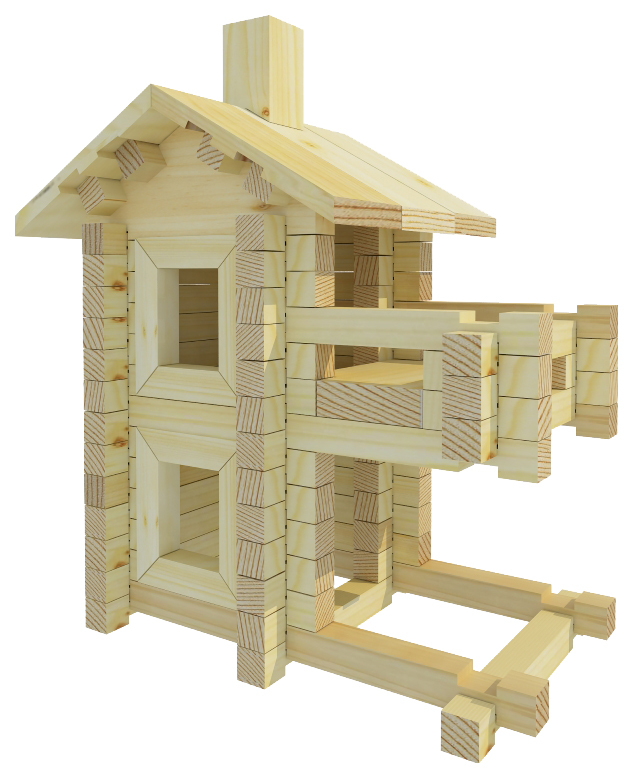Drewniany zestaw konstrukcyjny Wood Quack!! Młody budowniczy №5 dk-005