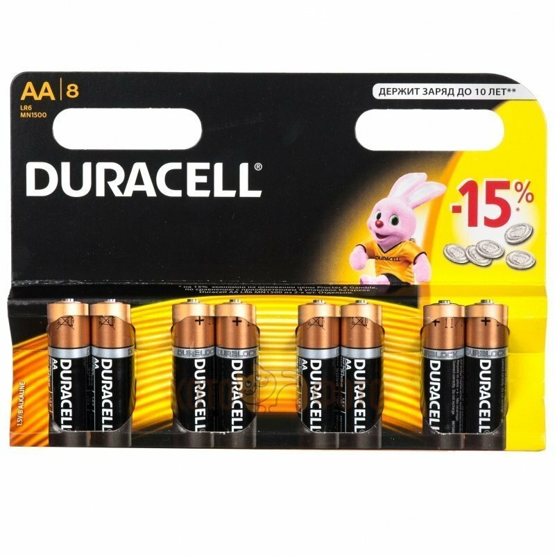 Bateria AA Duracell LR6-8BL Básica (8 unidades)